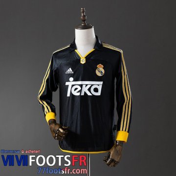 Retro Maillot De Foot Real Madrid Exterieur Homme Manche Longue 98 00 FG949