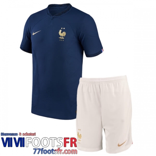 Maillot De Foot France Domicile Enfant World Cup 2022
