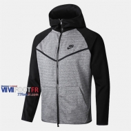 Boutique Veste Foot Nike Avec Capuche Gris 2020/2021 Nouveau Promo