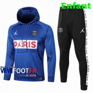Survetement Foot PSG Sweat a Capuche Enfant - Veste bleu 2020 2021 rouge et blanc Paris