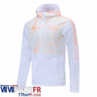 Coupe Vent - Sweat a Capuche Arsenal blanc 2021 2022 WK11