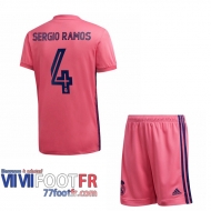 Maillot de foot Real Madrid Sergio Ramos #4 Exterieur Enfant 2020 2021