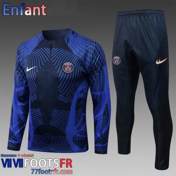 KIT: Survetement de Foot PSG bleu Enfant 2022 2023 TK433