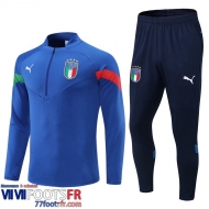 Survetement de Foot Italie bleu Homme 2022 2023 TG471