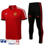Polo foot Manchester United rouge Homme 2021 2022 PL162