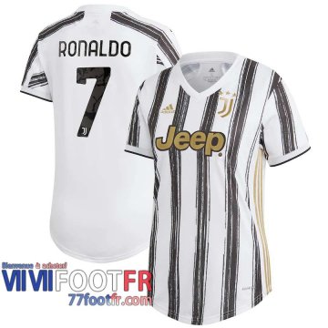 Maillot de foot Juventus Cristiano Ronaldo #7 Domicile Femme 2020 2021