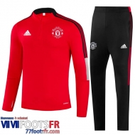 Survetement de Foot Manchester United rouge Homme 21 22 TG165