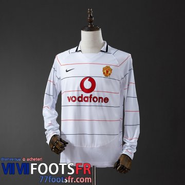 Retro Maillot De Foot Manchester United Exterieur Homme Manche Longue 2003 05 FG845