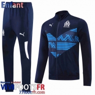 Veste Foot Olympique Marseille bleu marin Enfant 2022 2023 TK246