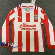 77footfr Maillots foot Chivas Domicile Manche Longue 2020 2021