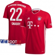 Maillot de foot Bayern Munich Serge Gnabry #22 Domicile 2020 2021