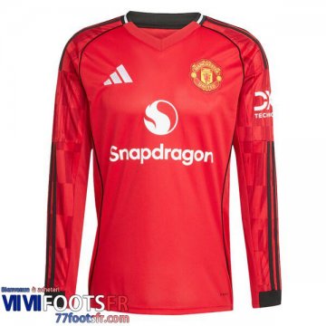 Maillot De Foot Manchester United Domicile Homme Manche Longue 25 26