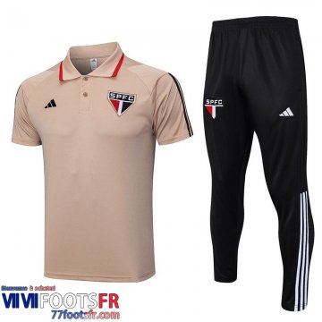 Polo foot Sao Paulo abricot Homme 2023 2024 PL678
