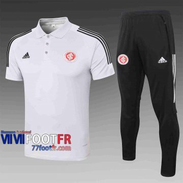 Polo de foot Bresil 2020 2021 Gris clair C478#