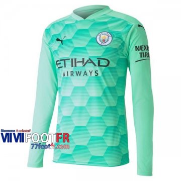 Maillot de foot Manchester City Gardien Manches longues 2020 2021 Vert