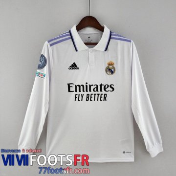 Maillot De Foot Real Madrid Domicile Homme Manche Longue 2022 2023 KL06