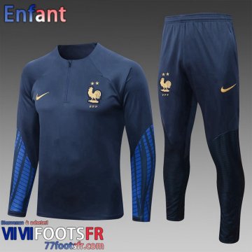 KIT: Survetement de Foot France bleu Enfant 2022 2023 TK444