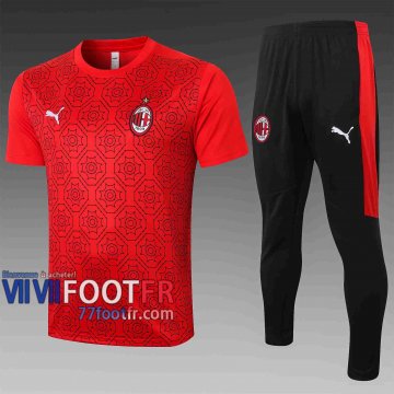 77footfr AC Milan Polo foot Tampographie rouge 20-21 C574