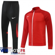 Veste Foot Sport rouge Homme 2022 2023 JK380