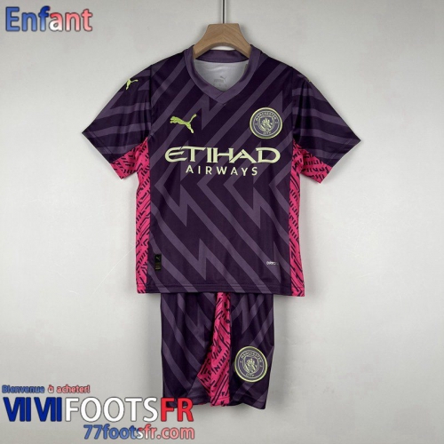 Maillot De Foot Manchester City Gardiens De But Enfant 2023 2024 MK42