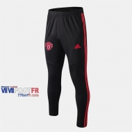 Promo: Le Nouveau Pantalon Entrainement Foot Manchester United Coton Noir Rouge 2019/2020