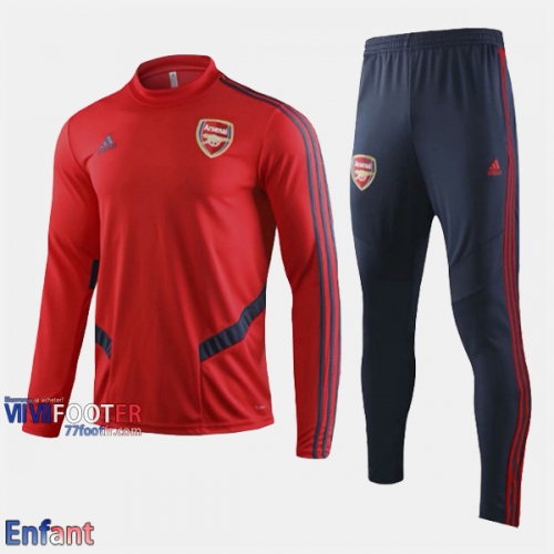 Promo: Ensemble Survetement Arsenal FC Enfant Rouge 2019/2020 Thailande