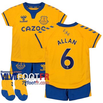 77footfr Everton Maillot de foot Allan #6 Exterieur Enfant 20-21