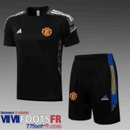 T-shirt Manchester United noir Homme 21 22 PL248