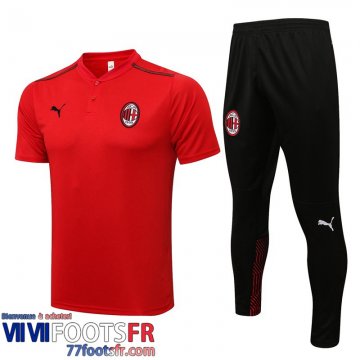 Polo foot AC Milan rouge Homme 2021 2022 PL259