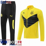 Veste Foot Dortmund BVB Jaune Enfant 2022 2023 TK244