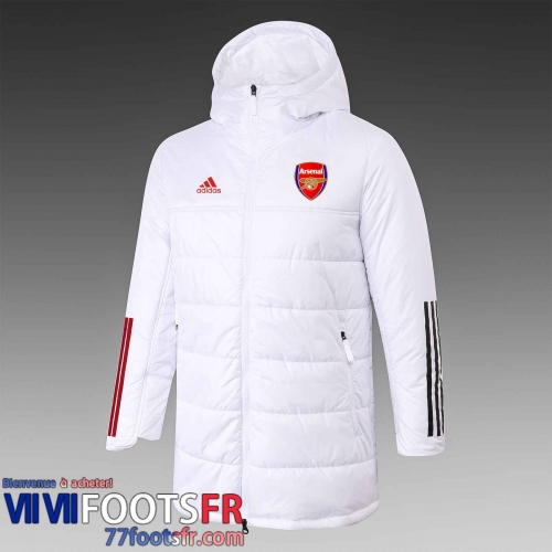 Doudoune Foot Arsenal blanche Homme 2021 2022 DD13