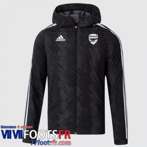 Coupe Vent - Sweat a Capuche Arsenal noir Homme 2022 2023 WK235