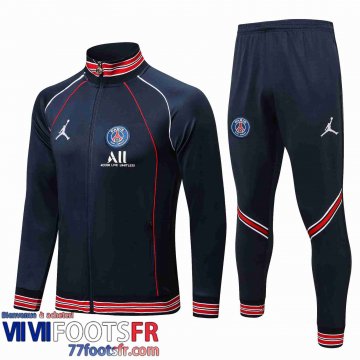 Veste Foot PSG Paris bleu Noir Homme 21 22 JK203