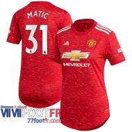 Maillot de foot Manchester United Nemanja Matic #31 Domicile Femme 2020 2021