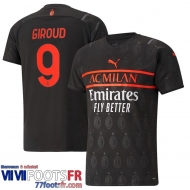Maillot De Foot AC Milan Third Homme 2021 2022 Giroud 9