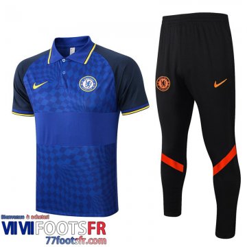 Polo foot Chelsea bleu Homme 2021 2022 PL269