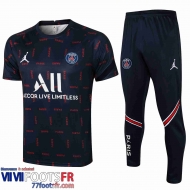 T-shirt PSG Homme noir 2021 2022 PL101