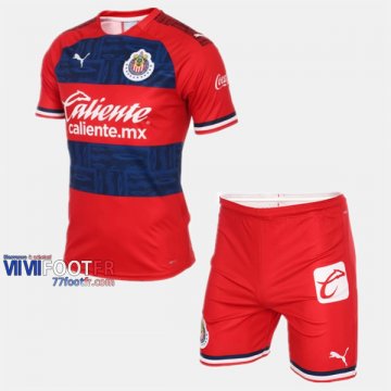 Ensemble Maillot Cd Guadalajara Enfant Exterieur 2019-2020 Personnalise :77Footfr