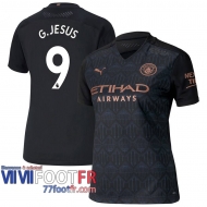 Maillot de foot Manchester City G.Jesus #9 Exterieur Femme 2020 2021