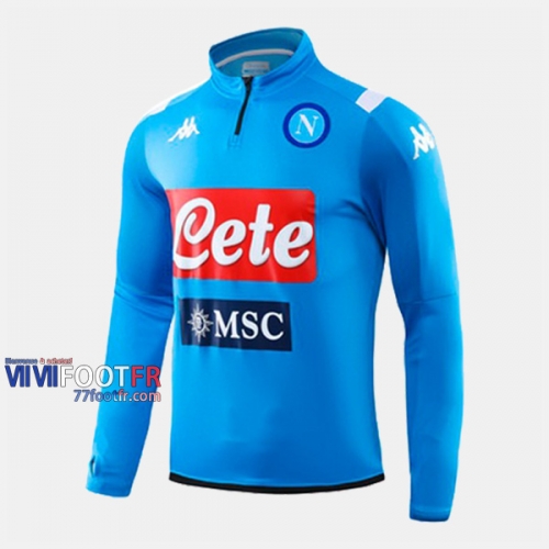 Les Nouveaux Destockage Sweatshirt Foot Ssc Naples Bleu 2019-2020