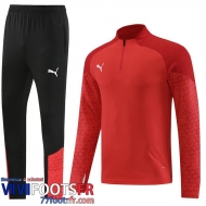 Survetement de Foot Sport rouge Homme 2023 2024 TG973