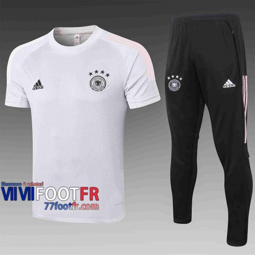 T-shirt de foot Allemagne 2020 2021 Gris clair C469#
