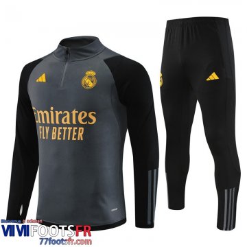 Survetement de Foot Real Madrid gris Homme 2023 2024 A04