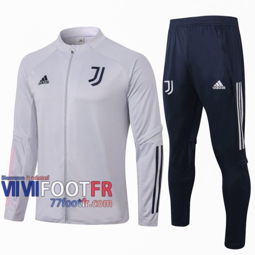 77footfr Juventus Survetement Foot Enfant - Veste Gris clair 20-21 E484  77footfr Juventus Survetement Foot Enfant - Veste Gris clair 20-21 E484