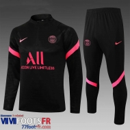 Survetement Foot PSG Enfant noir 2021 2022 TK46