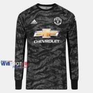 Nouveau Flocage Maillot De Foot Gardien Manchester United Homme Noir 2019-2020 Personnalise :77Footfr