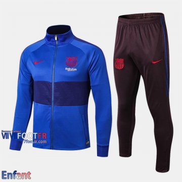 Promo: Ensemble Veste Survetement Barcelone FC Enfant Bleu 2019/2020 Nouveau