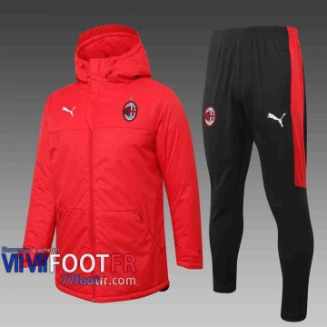 77footfr Veste - Doudoune Foot AC Milan rouge 2020 2021 C42