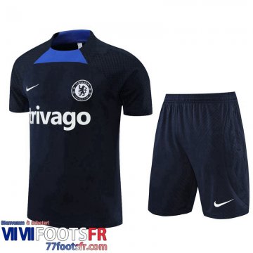 Survetement T Shirt Chelsea noir Homme 2022 2023 TG698