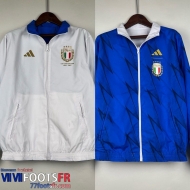 Coupe Vent Reversible Italie White Blue Homme 2023 2024 D123